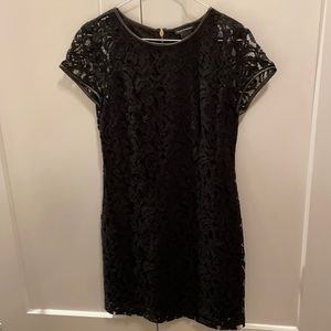 Black lace dress
